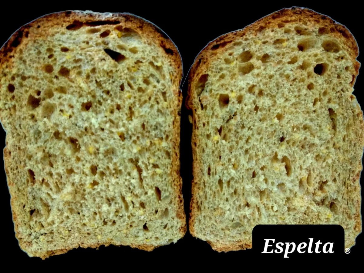 Pan molde de espelta con semillas y miel 80% espelta semi integral , 5% miel, 5% malta de cebada, 10% mix de semillas. - Imagen 3